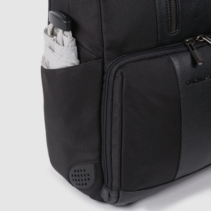 Laptop 14" and iPad® backpack in recycled fabric