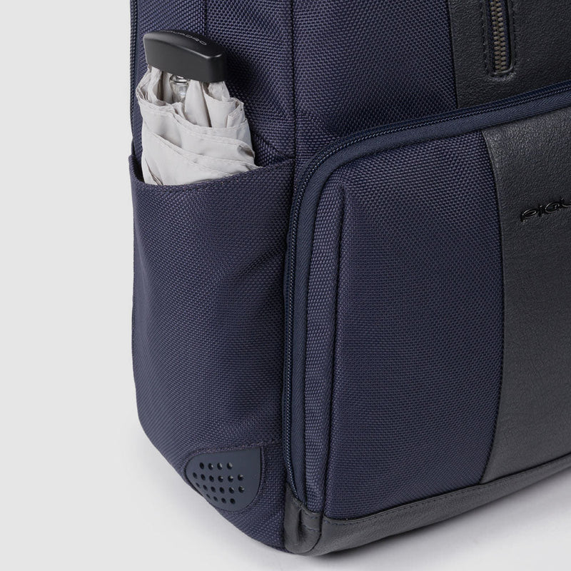 Laptop and iPad® backpack in recycled fabric with