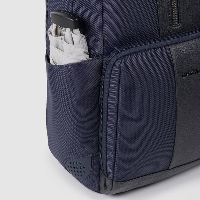 Laptop and iPad® backpack in recycled fabric with