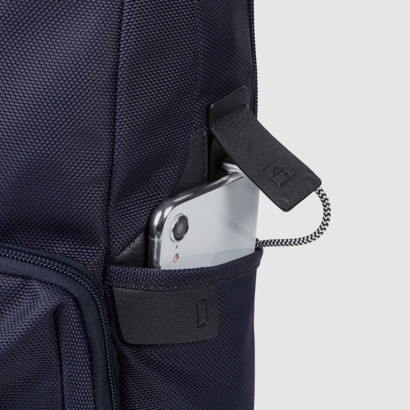 Laptop and iPad® backpack in recycled fabric with