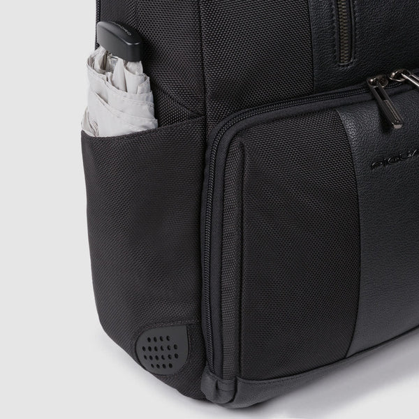 Laptop and iPad® backpack in recycled fabric with