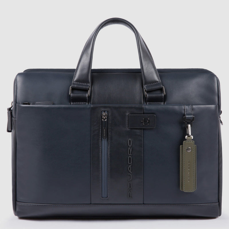 Computer portfolio briefcase with iPad® compartmen