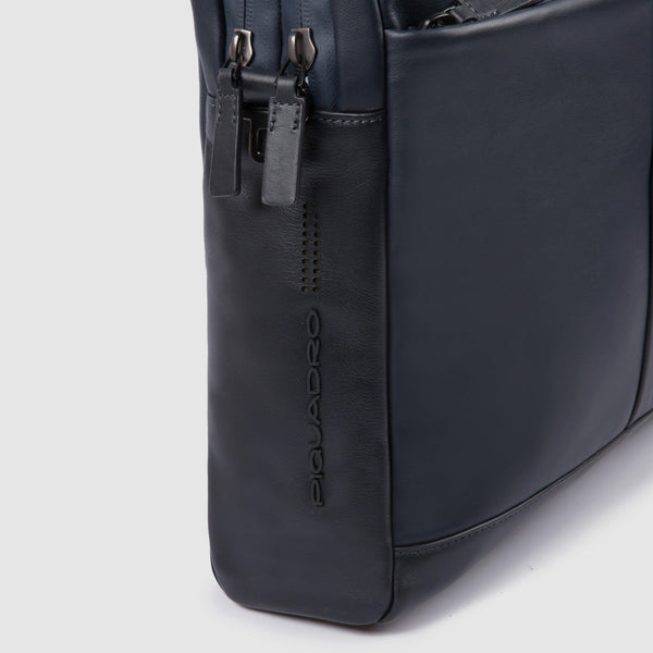 Computer portfolio briefcase with iPad® compartmen