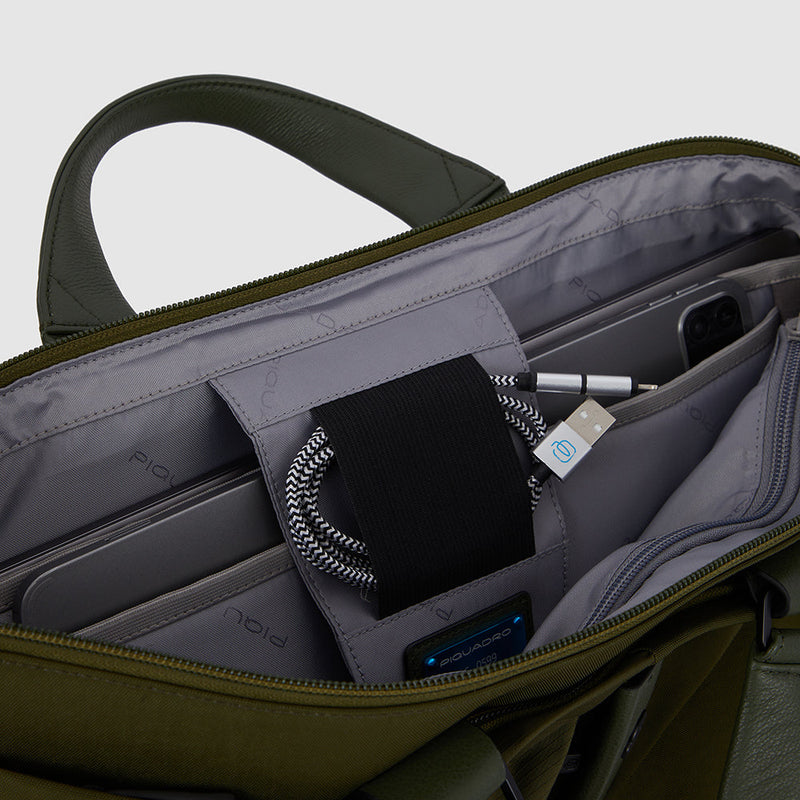 Expandable, slim computer bag 15"