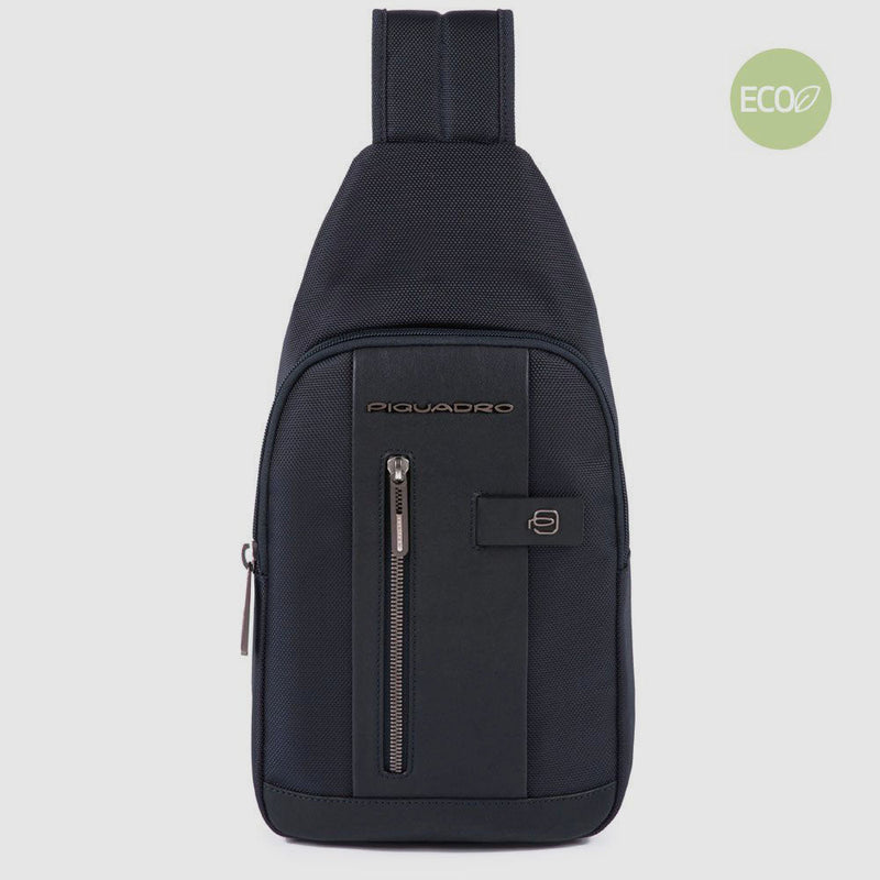 Mono sling bag for iPad®mini in recycled fabric