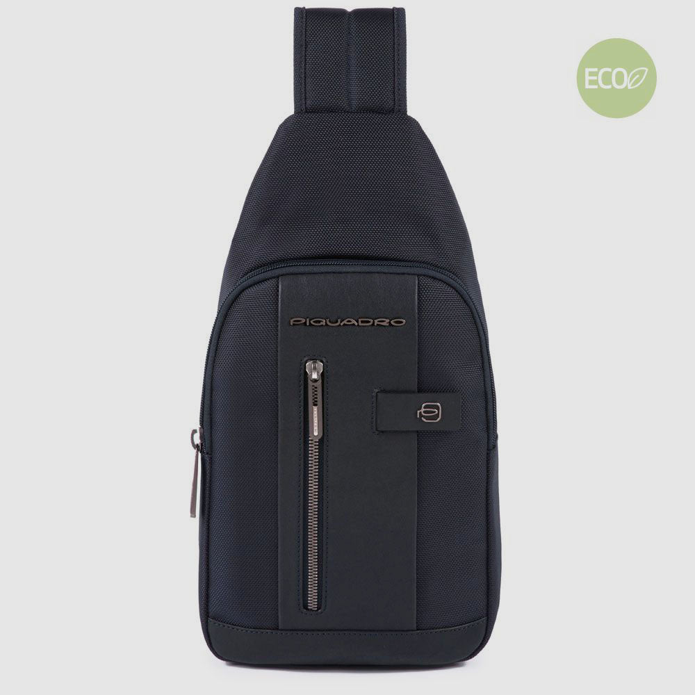 Mono sling bag for iPad®mini in recycled fabric