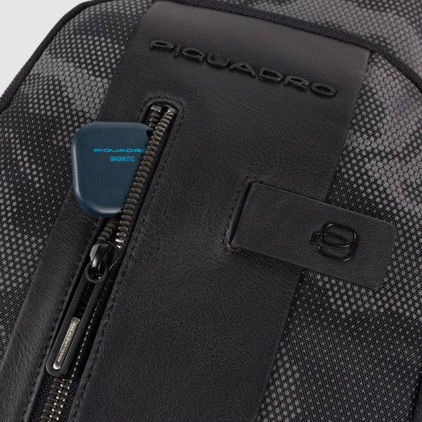 Mono sling bag for iPad®mini in recycled fabric