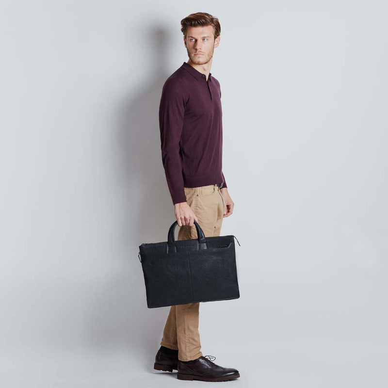 Slim expandable laptop briefcase with 10.5 - 9.7