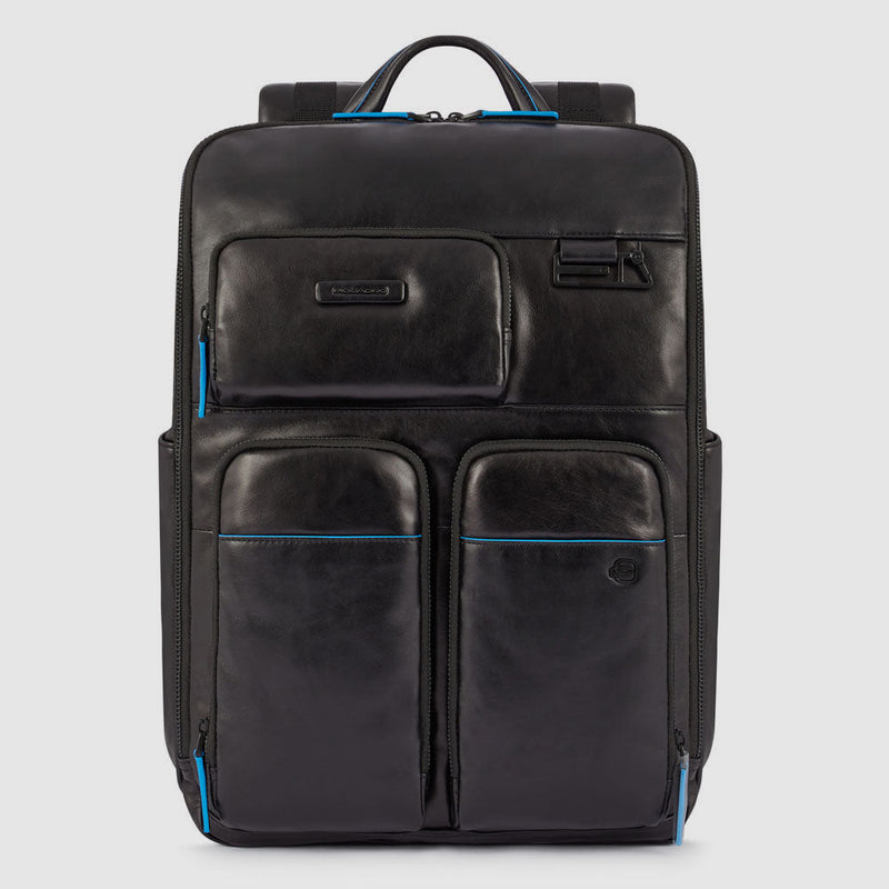 Computer backpack with bottle/umbrella pocket