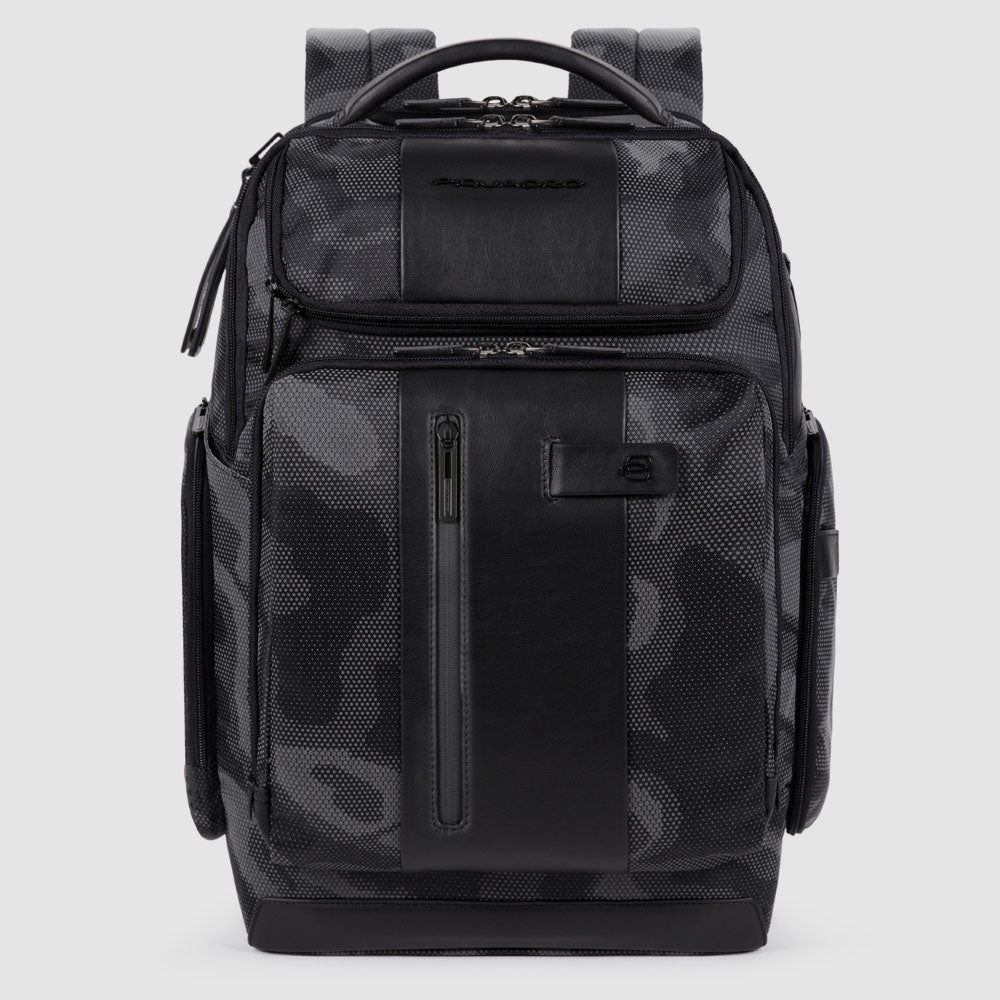 Laptop and iPad® backpack in recycled fabric with