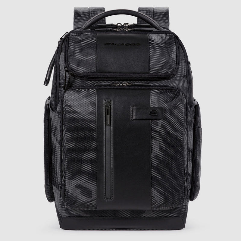 Laptop and iPad® backpack in recycled fabric with