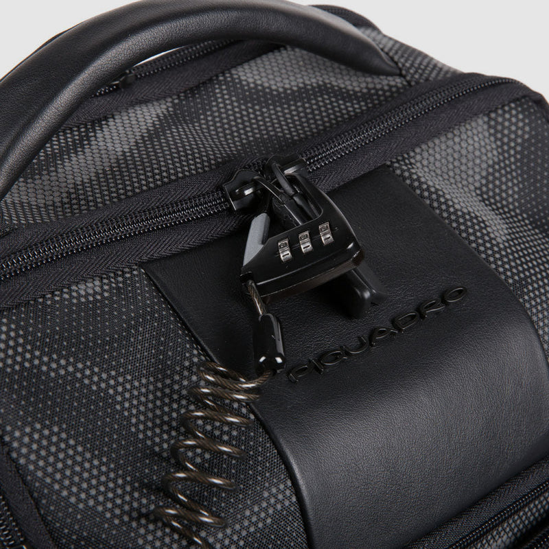Laptop and iPad® backpack in recycled fabric with