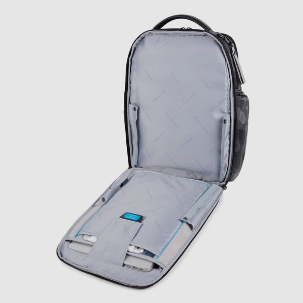 Laptop and iPad® backpack in recycled fabric with