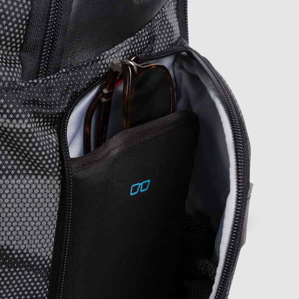 Laptop and iPad® backpack in recycled fabric with