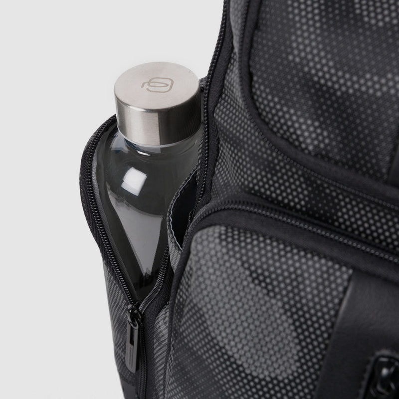 Laptop and iPad® backpack in recycled fabric with