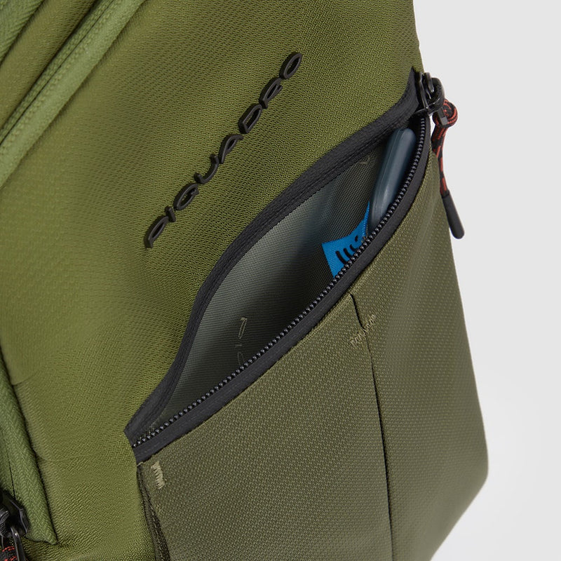 Mono sling bag in recycled fabric