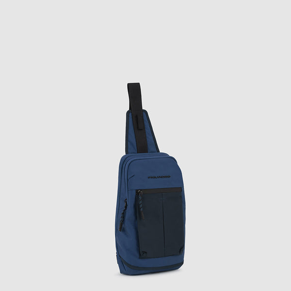 Mono sling bag in recycled fabric