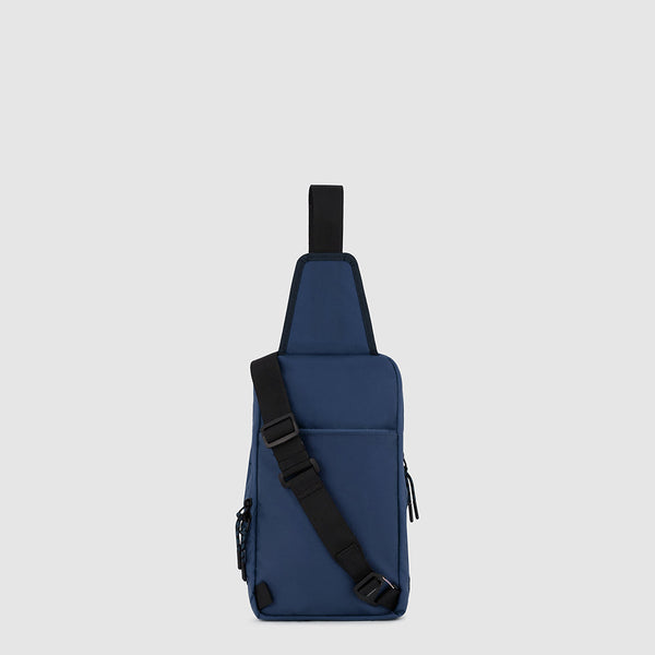 Mono sling bag in recycled fabric