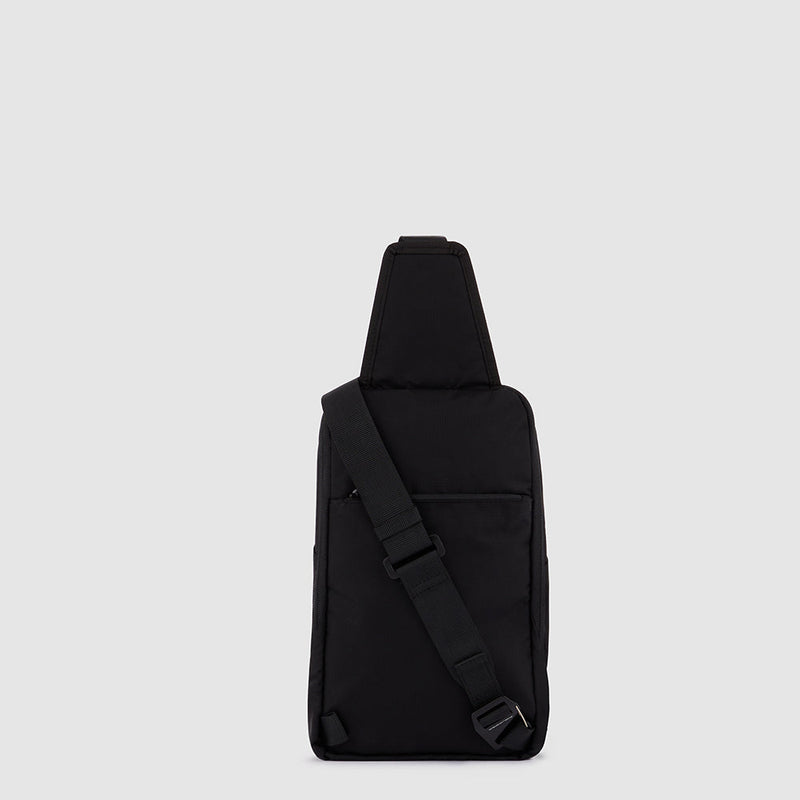 Mono sling bag in recycled fabric