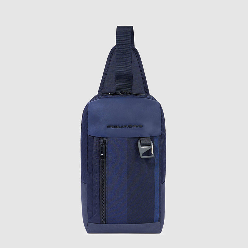 Mono sling bag for iPad®mini in recycled fabric