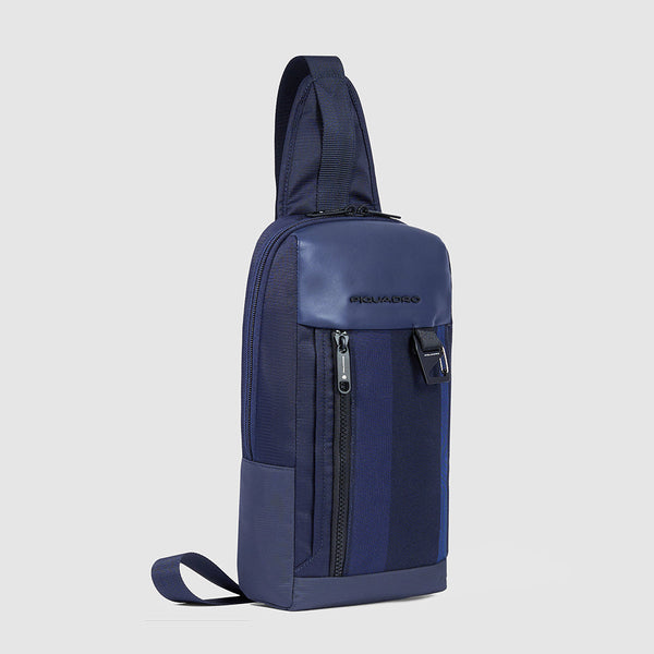 Mono sling bag for iPad®mini in recycled fabric