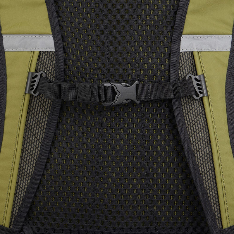 Foldable computer backpack in recycled fabric