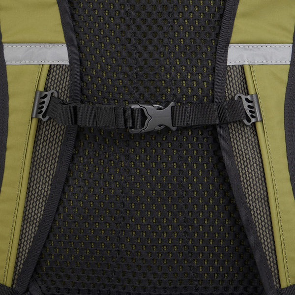 Foldable computer backpack in recycled fabric