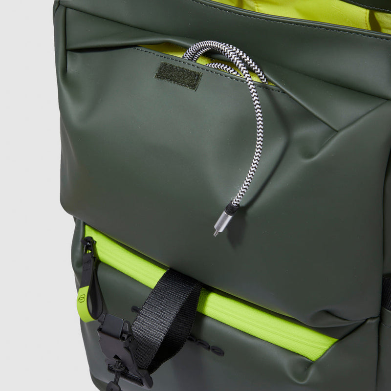 Water resistant bike backpack for laptop 15,6"