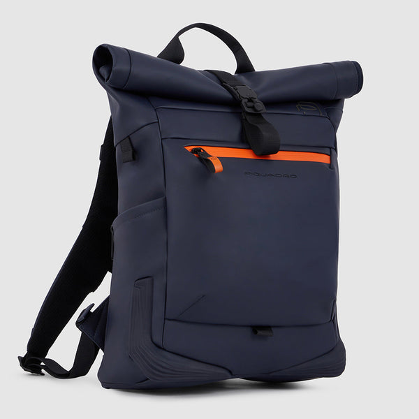 Water resistant roll-top backpack for laptop 15,6"
