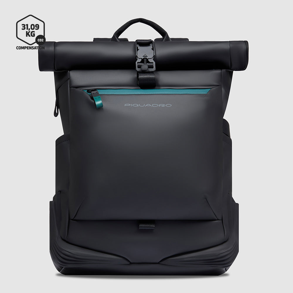 Water resistant roll-top backpack for laptop 15,6"