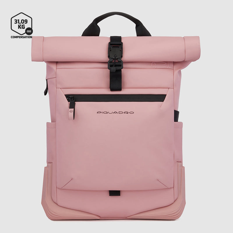 Water resistant roll-top backpack for laptop 15,6"