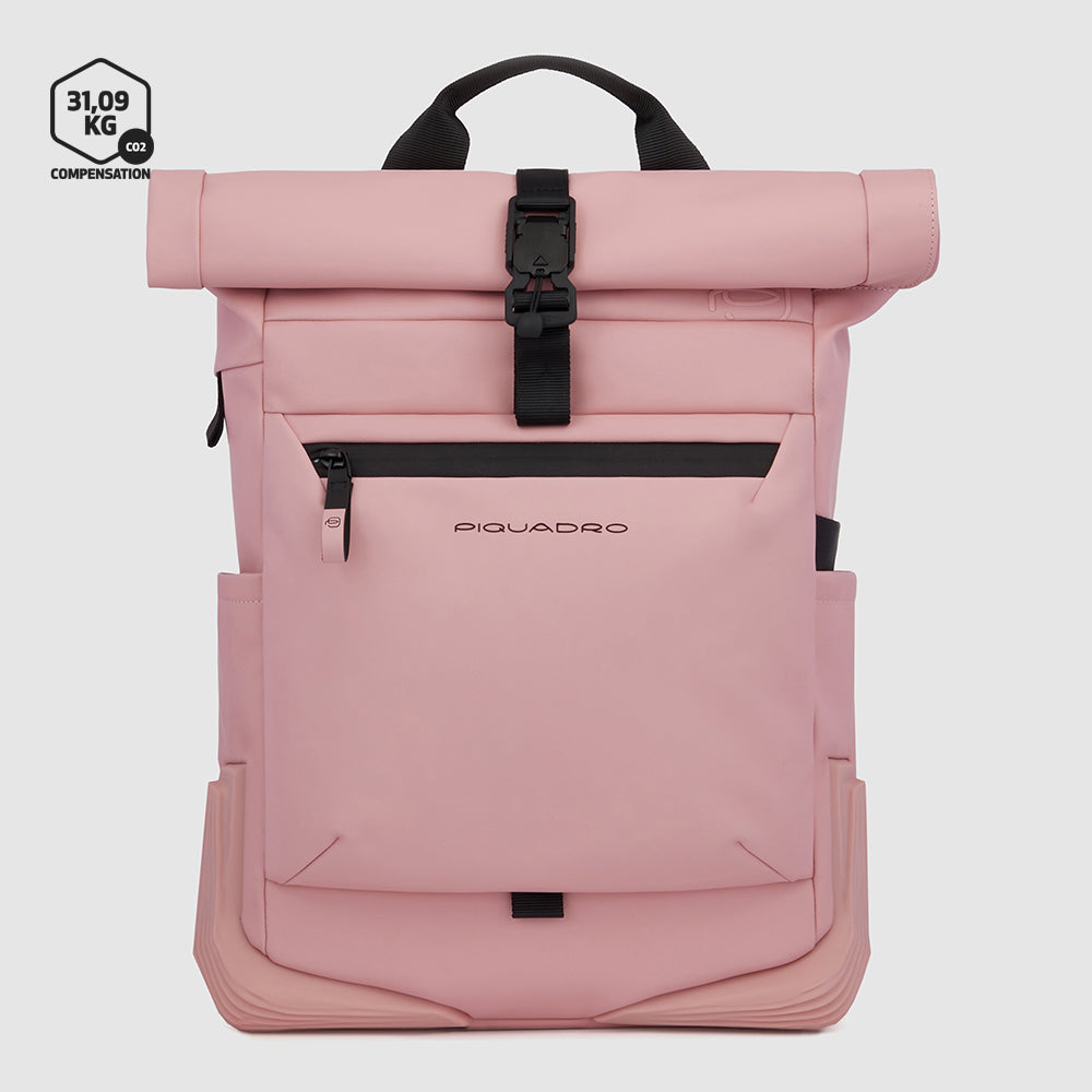 Water resistant roll-top backpack for laptop 15,6"
