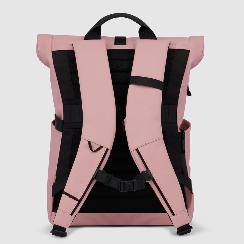 Water resistant roll-top backpack for laptop 15,6"
