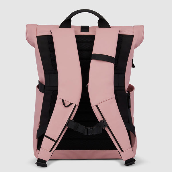 Water resistant roll-top backpack for laptop 15,6"