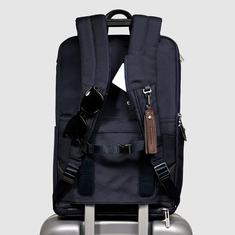 Travel computer backpack 15,6" in recycled fabric