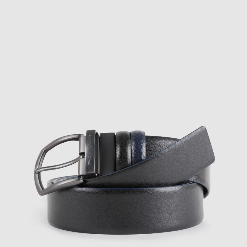 Reversible men’s belt with prong buckle