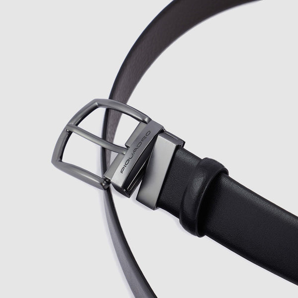 Reversible men’s belt with prong buckle