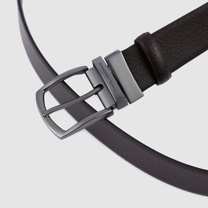 Reversible men’s belt with prong buckle