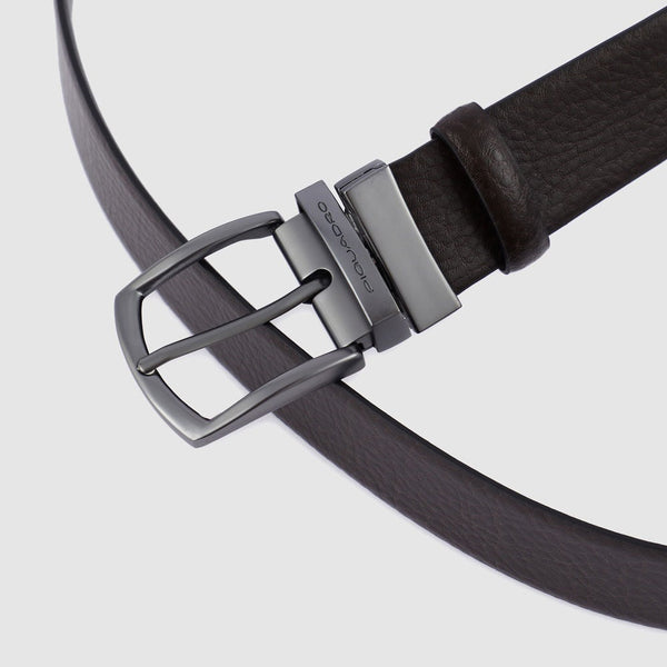 Reversible men’s belt with prong buckle