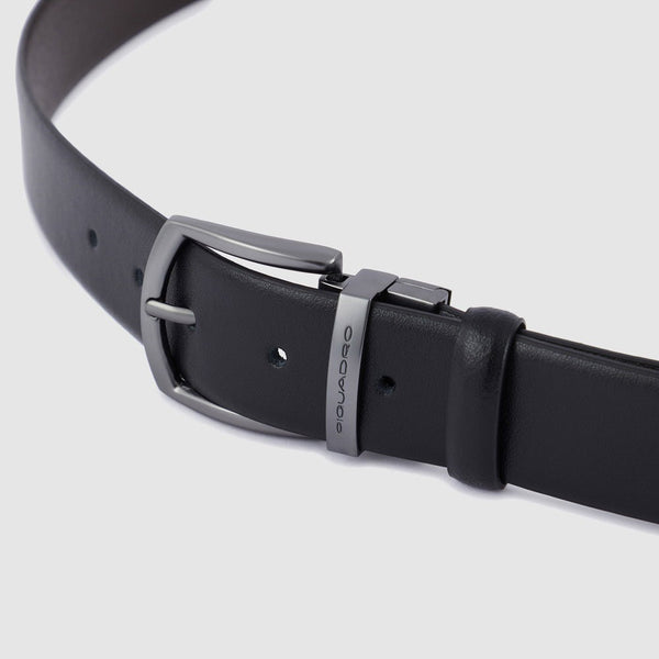 Reversible men’s belt with prong buckle