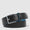 Men’s leather belt with prong buckle