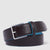 Men’s leather belt with prong buckle
