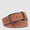 Men’s leather belt with prong buckle