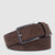 Men’s leather belt with prong buckle