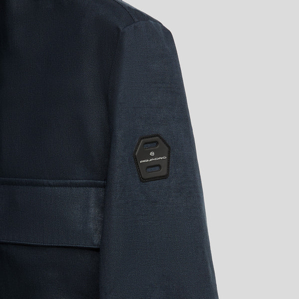 Tech-linen shirt jacket