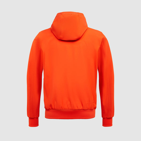 Fabric jacket with hood