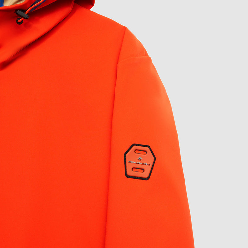 Fabric jacket with hood
