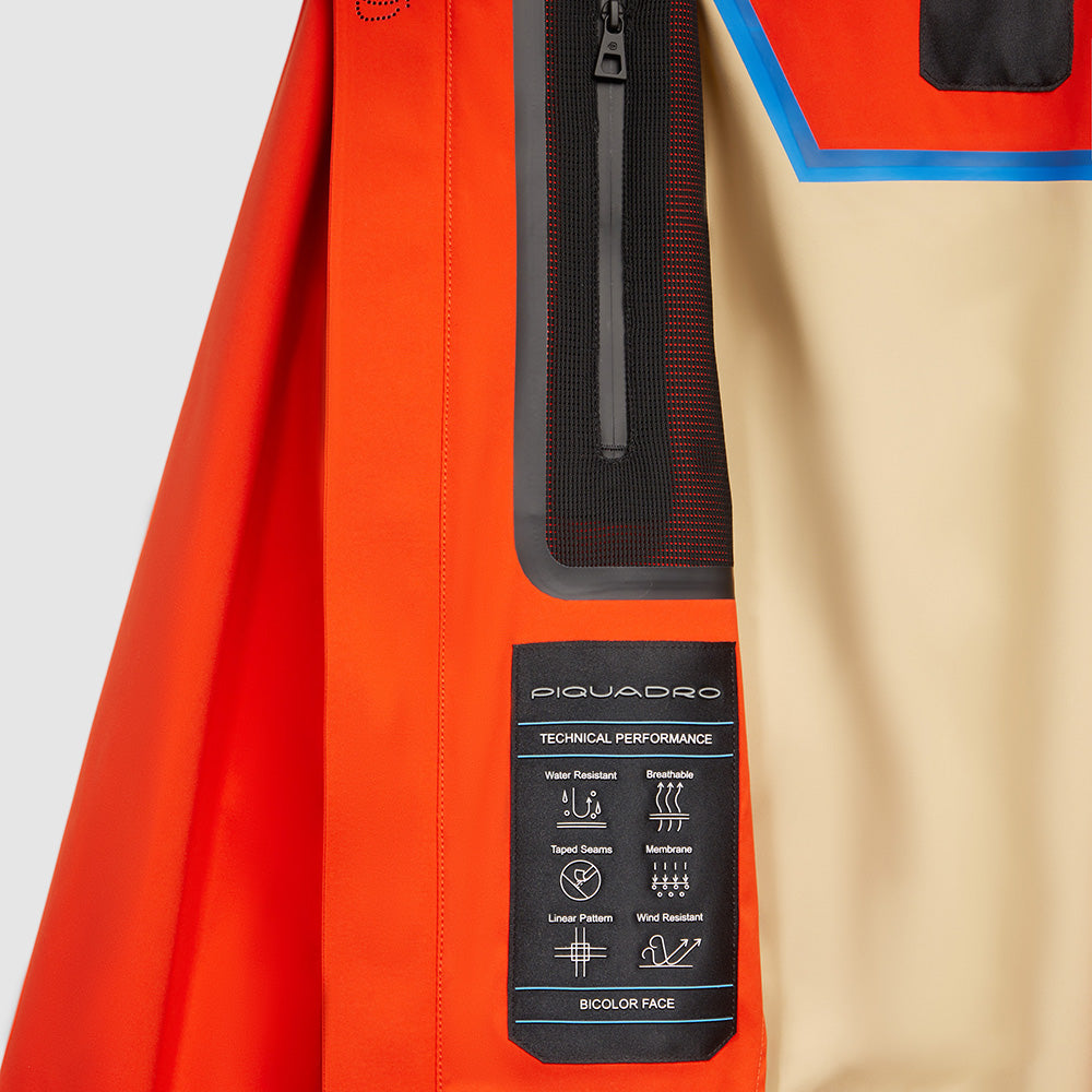 Fabric jacket with hood