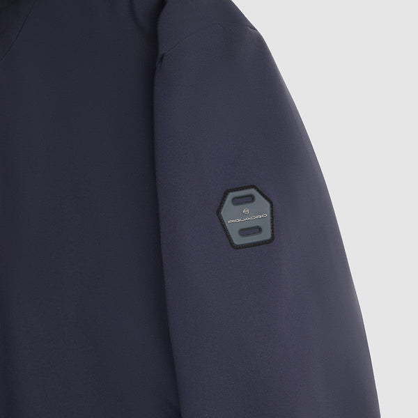 Fabric jacket with hood