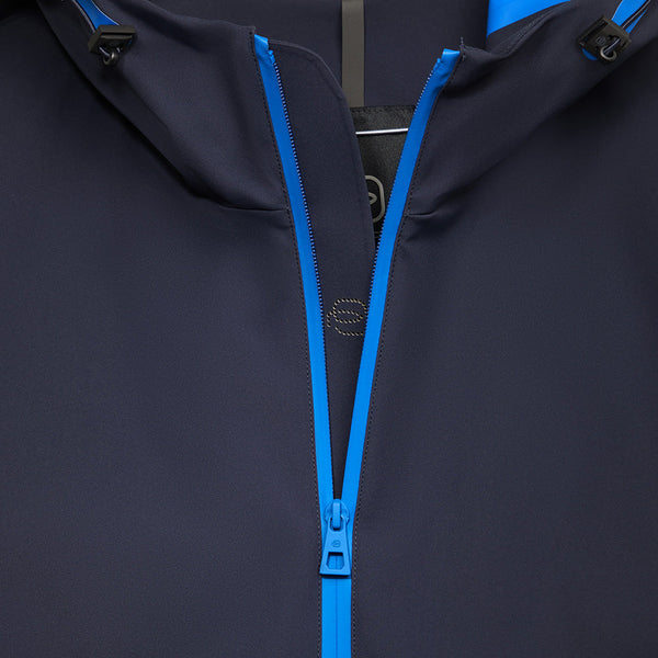 Fabric jacket with hood